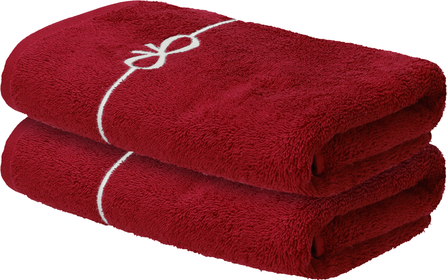 LIVARNO Handdoeken, 2 stuks, 50 x 100 cm (Rood)