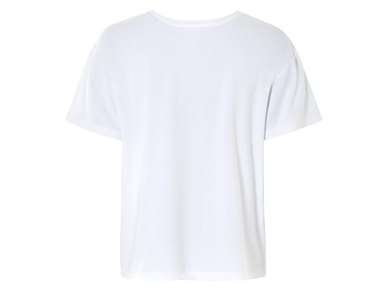 Wit t-shirt met korte mouwen, achterkant.