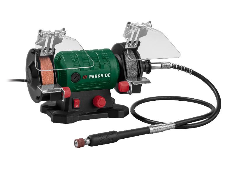 Parkside slijpmachine met polijstaccessoire.