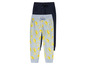 Twee joggingbroeken, één met een citroenmotief