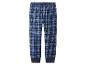 Heren pyjamabroek met blauw en marineblauw ruitpatroon