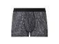 Herenboxershort met geometrisch patroon in zwart en grijs