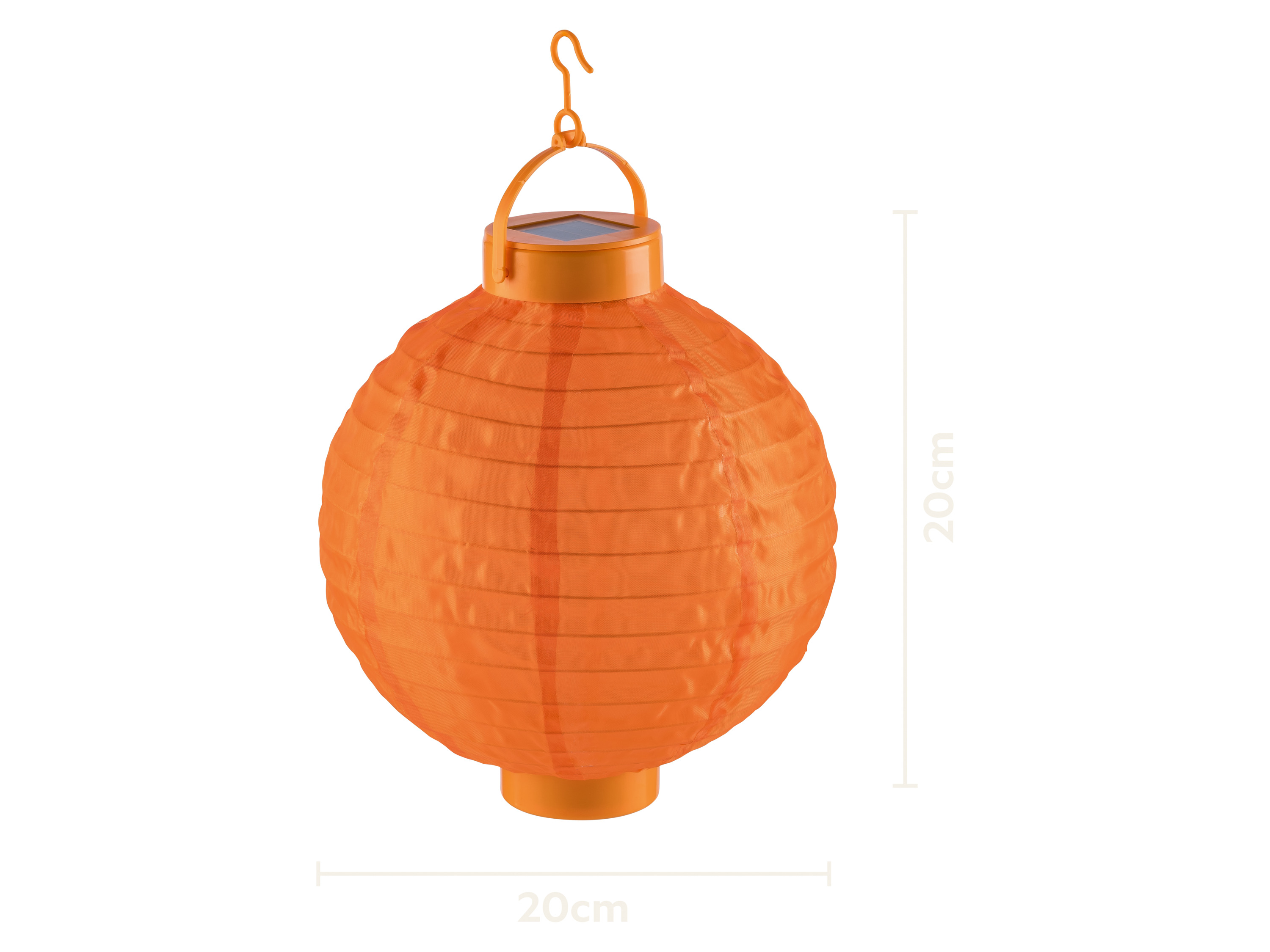 LIVARNO Solar lampion (rond/oranje)