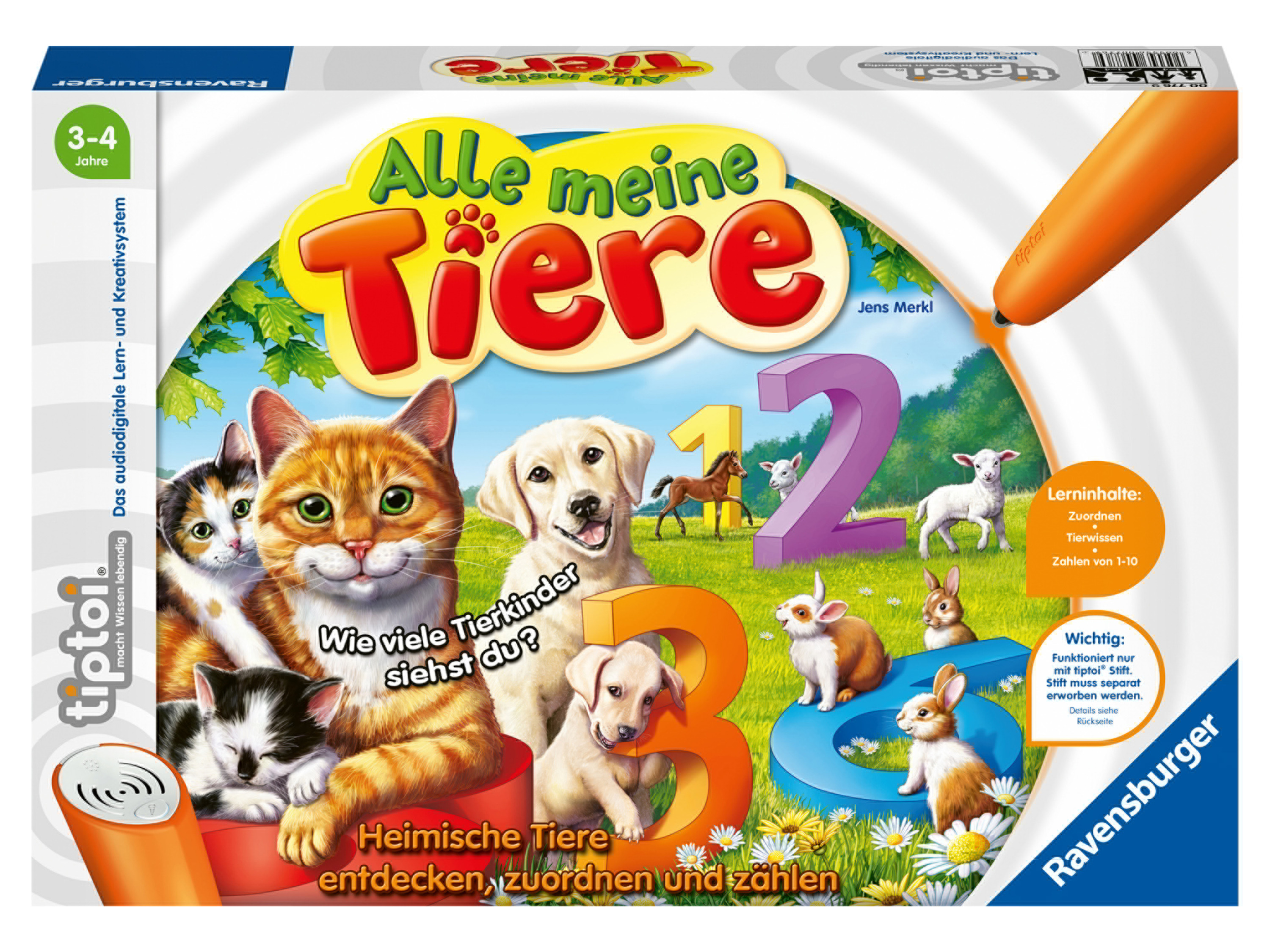 RAVENSBURGER tiptoi Spellen (776 Al mijn dieren)