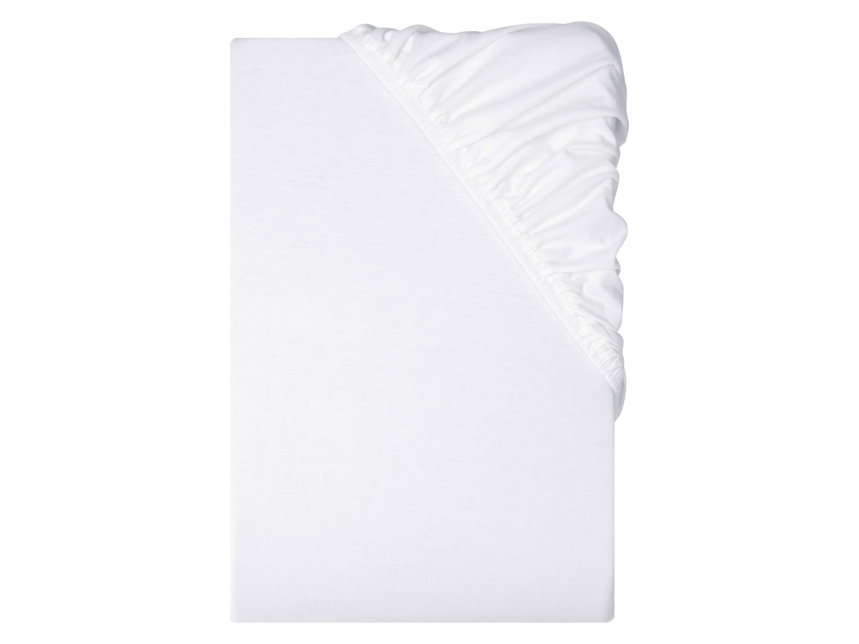 LIVARNO Jersey hoeslaken 140-160 x 200 cm (Wit)