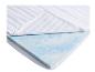 Traagschuim matras topper met witte gewatteerde hoes