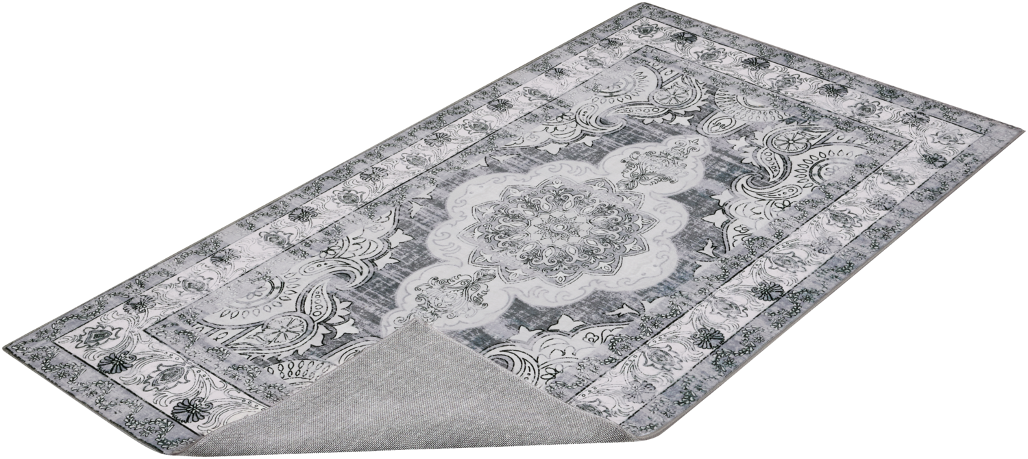 LIVARNO Vloerkleed, 80 x 150 cm, in vintage-look (Grijs)