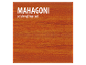 Mahogany houten sample, zijdeglans afwerking.