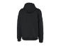 Zwarte hoodie van achteren gezien