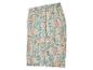 Beige shorts met een blauwgroen bloemenprint.