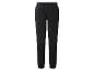Zwarte joggingbroek met elastische tailleband en boorden.