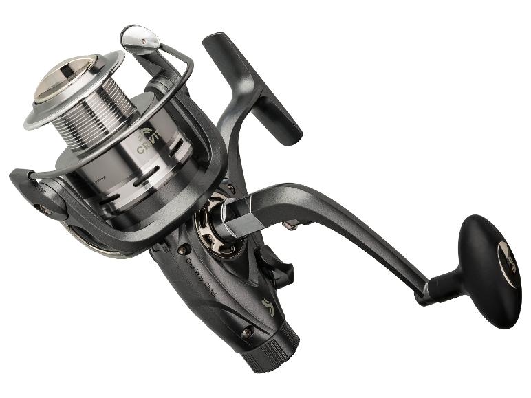 Crivit vismolen: visuitrusting, grijs design.