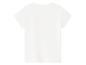 Wit dames T-shirt met korte mouwen, achterkant