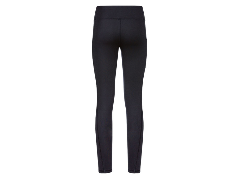 Zwarte leggings voor dames met zakken.
