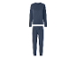 ESMARA® dames badstof pyjama, lang, in donkerblauw
