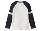 Kindert-shirt met lange mouwen, tweekleurig, baseball stijl.