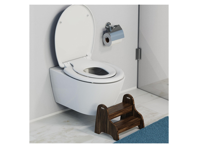 Ga naar volledige schermweergave: Schütte WC zitting duroplast FAMILY WHITE met soft-close-mechanisme en snelsluiting - afbeelding 3