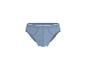 Blauwe herenslip met een witte streep op de tailleband.