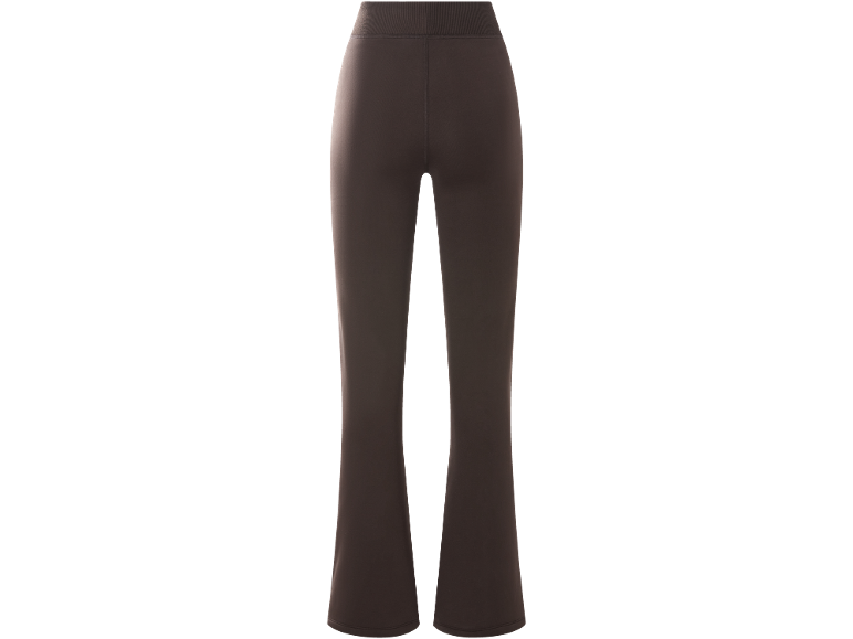 Donkerbruine flared broek voor dames