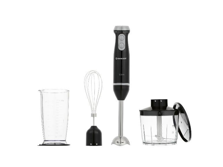 SilverCrest staafmixer 600W met accessoires.