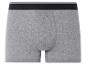 Grijze boxershorts van katoen, klassieke pasvorm.