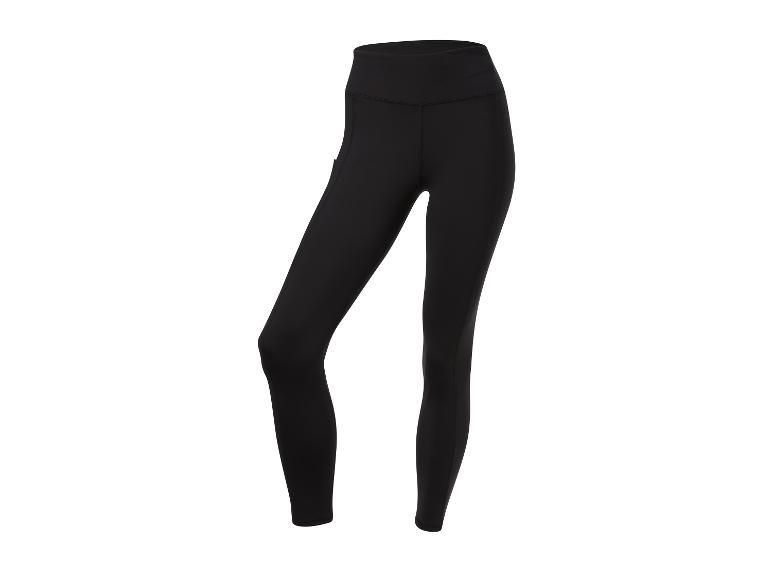 Zwarte sportleggings, hoge taille.