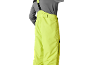 Gele skibroek voor heren met bretels en grijs thermoshirt.