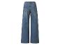 Blauwe denim wide-leg jeans met achterzakken