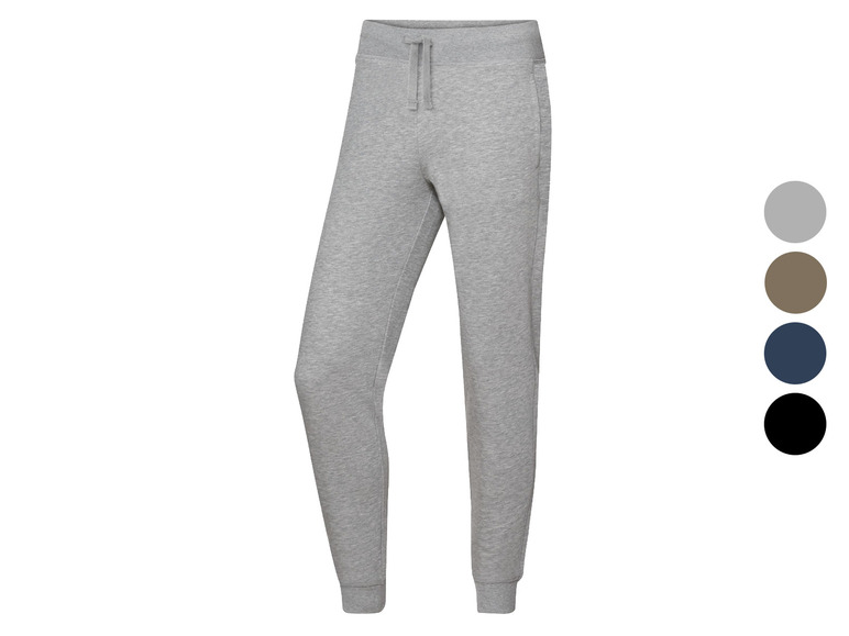 Grijze joggingbroek met trekkoord.