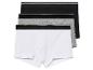 Drie pakjes boxershorts in wit, grijs en zwart