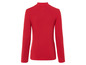 Een rood longsleeve shirt met hoge hals.