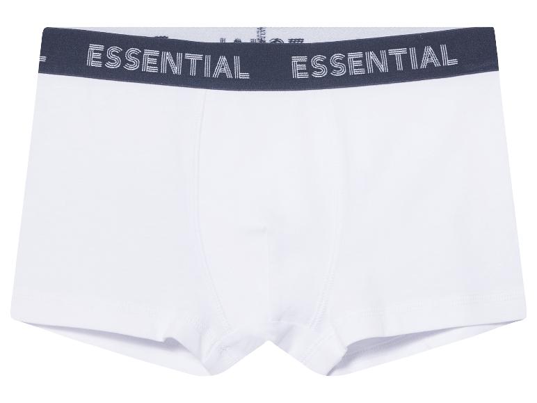 Witte Essential boxershorts: klassieke pasvorm, contrasterende band.
