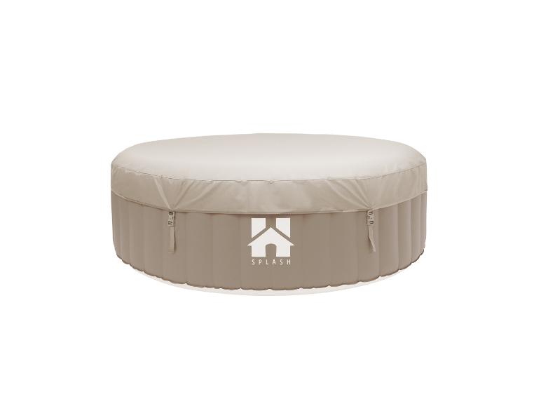 Splash opblaasbare jacuzzi met beige hoes en logo