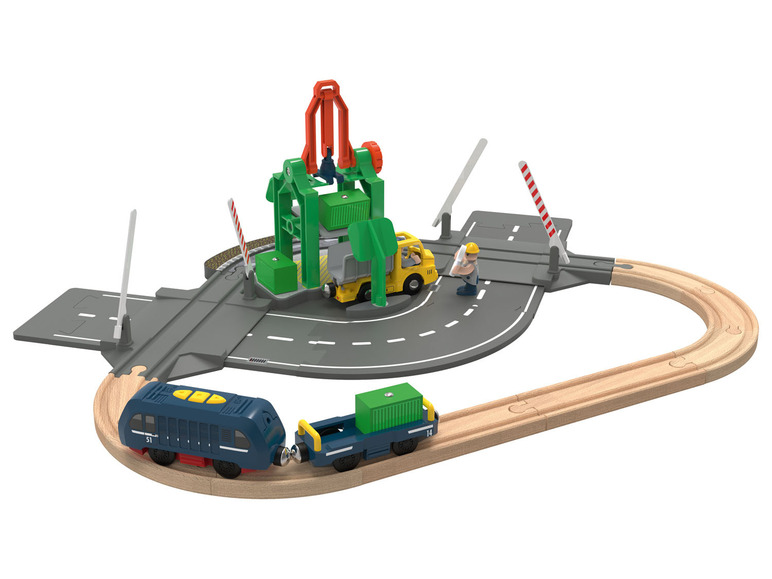Ga naar volledige schermweergave: Playtive Houten treinbaan uitbreidingsset - afbeelding 3