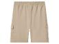 Beige cargoshorts met elastische tailleband