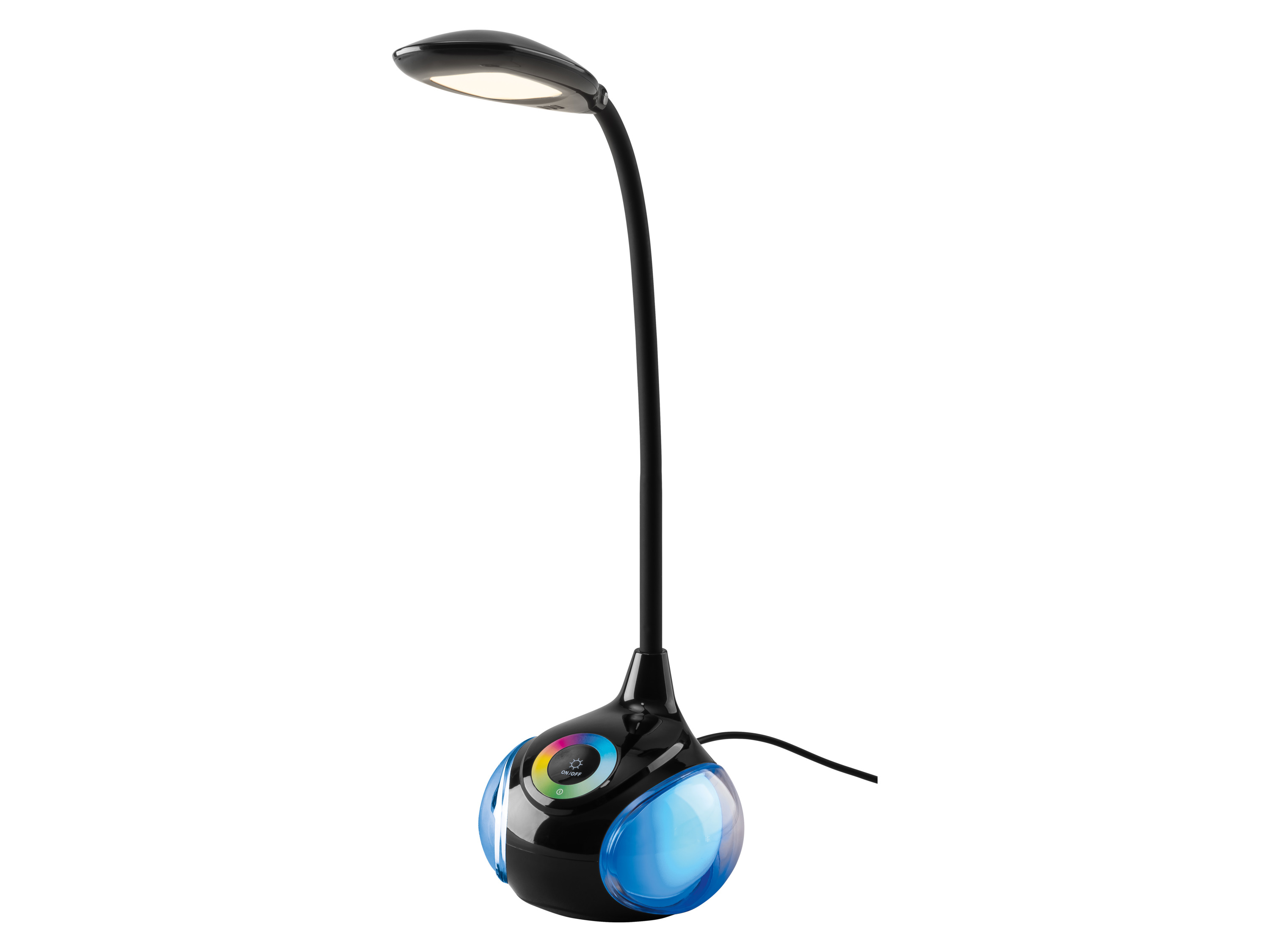 LIVARNO LED-tafellamp met RGB-verlichting en touchbediening (Zwart)