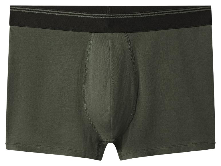 Groene herenboxershort met zwarte elastische tailleband