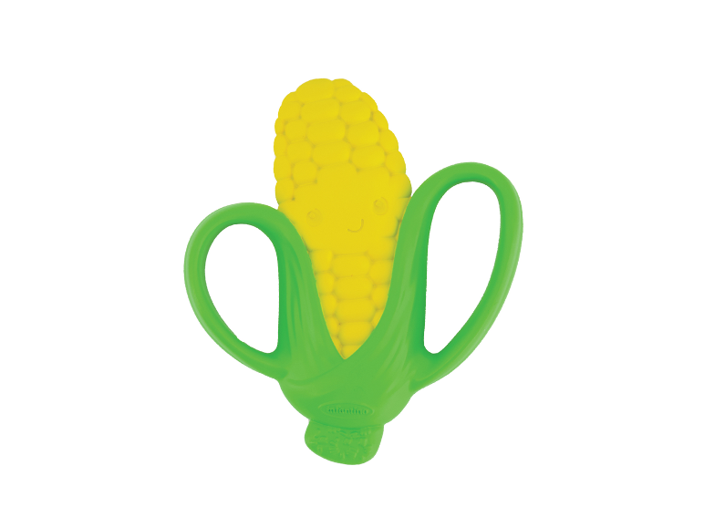 Baby bijtring maïs met handgrepen.