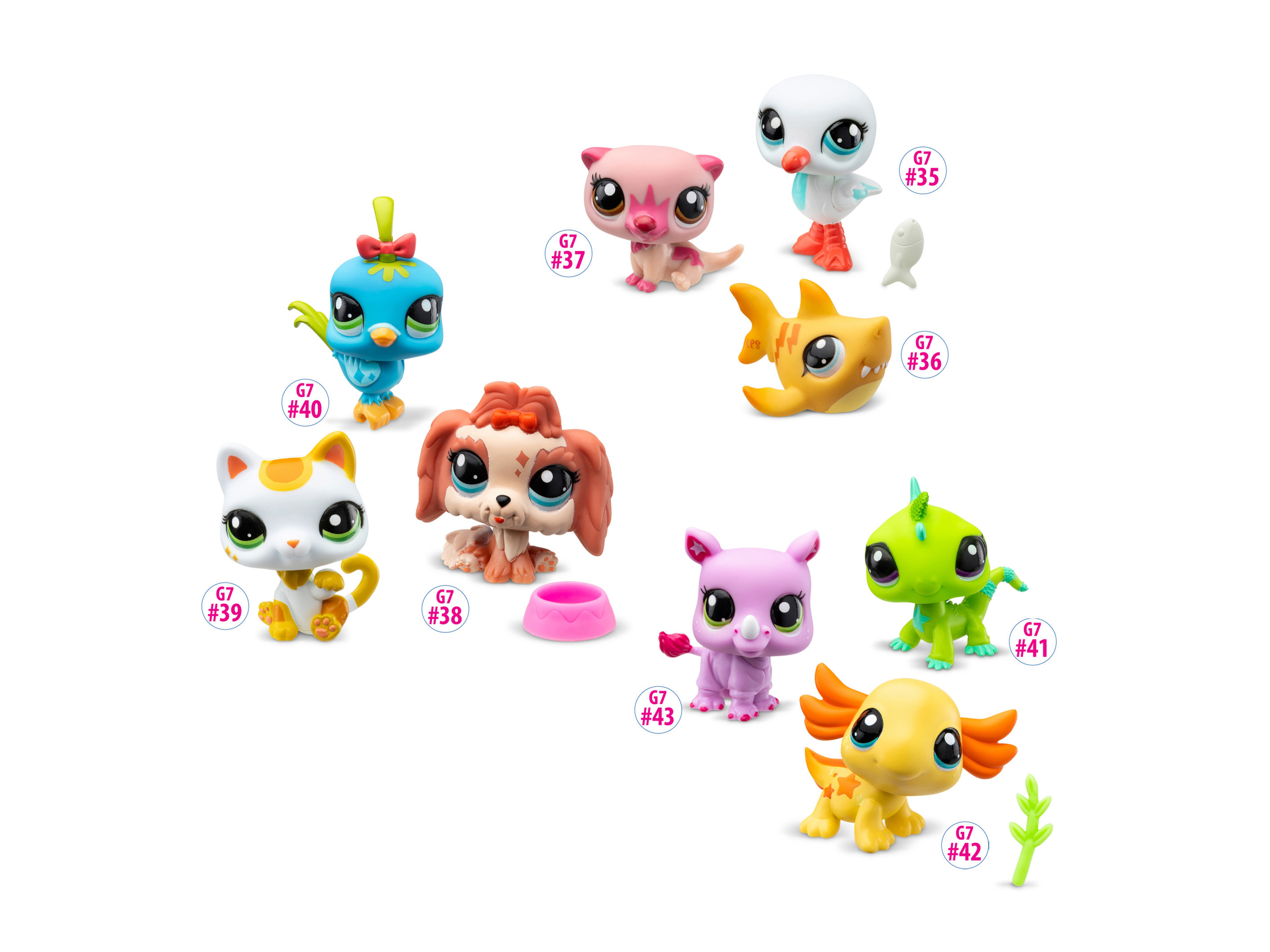 Bandai Littlest Pet Shop Pet Trio Collecter Tube afbeelding