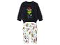 Grinch-thema babypyjama set met pluizige top en bedrukte broek.