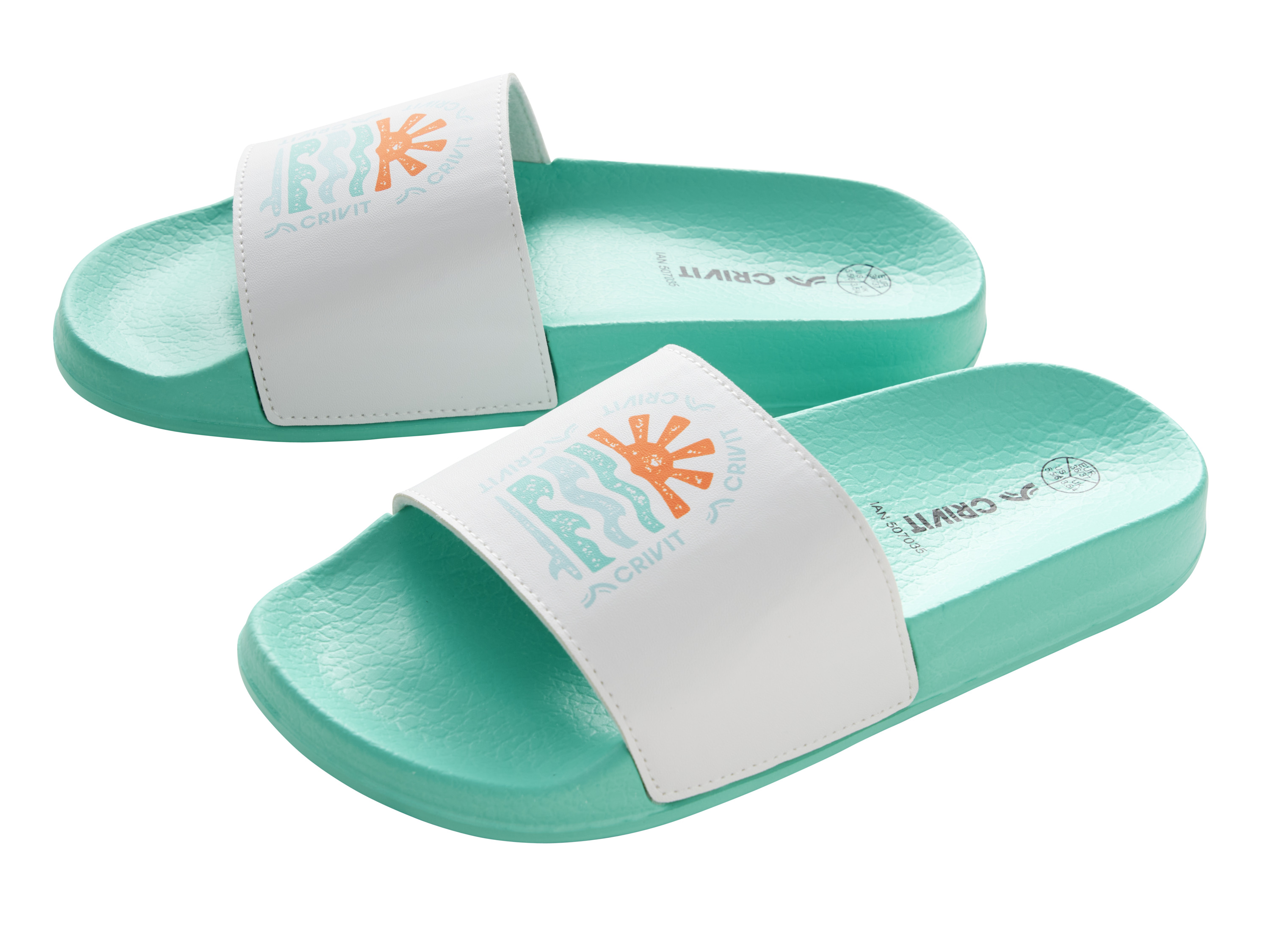 CRIVIT Dames badslippers (groen, 38/39)