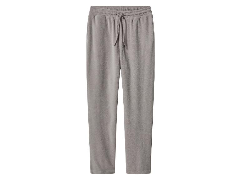 Grijze fleece joggingbroek met trekkoord in de taille
