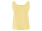 Eenvoudig, lichtgeel tanktop.