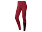 Rode leggings met zwarte details voor sporten.