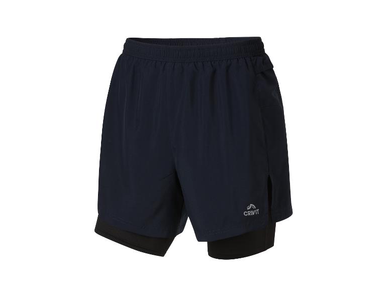Crivit heren running shorts met dubbele voering.