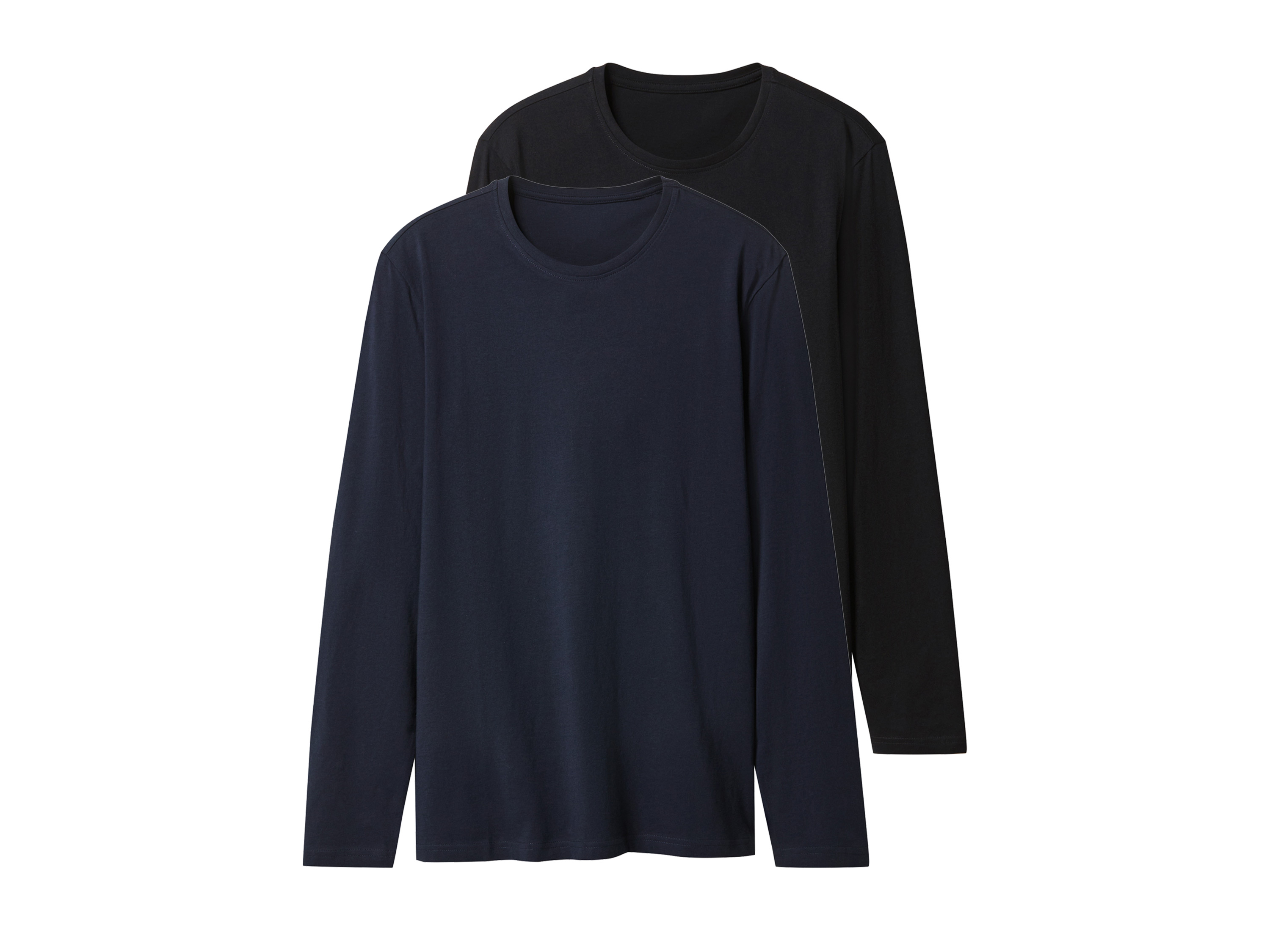 esmara Men Set van 2 heren shirts (marineblauw/zwart, XL)