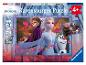 Een Ravensburger puzzel van Frozen II met Elsa, Anna en Olaf.