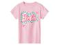 Roze kinder-T-shirt met Barbie-opdruk en hartjes