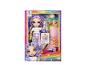 Rainbow High Junior High Violet Willow pop in pyjama met pizza en accessoires.