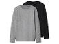 Twee longsleeve T-shirts, één grijs en één zwart.